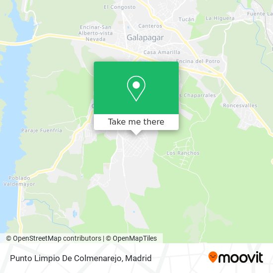 Punto Limpio De Colmenarejo map