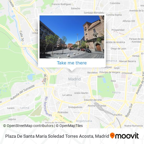 mapa Plaza De Santa María Soledad Torres Acosta