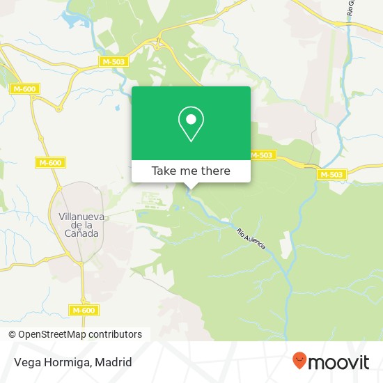 Vega Hormiga map