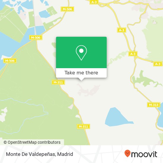 mapa Monte De Valdepeñas