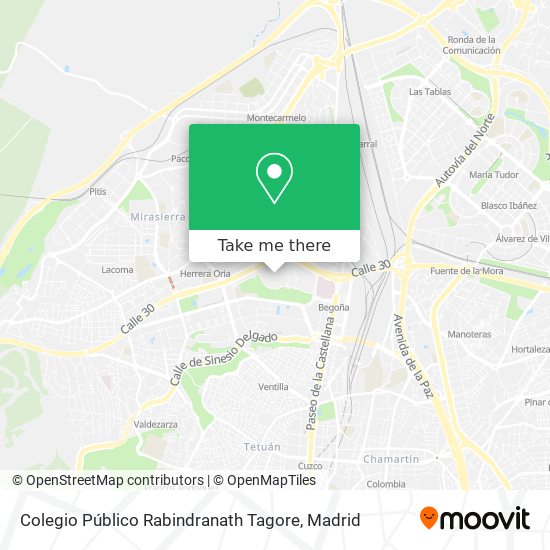 Colegio Público Rabindranath Tagore map