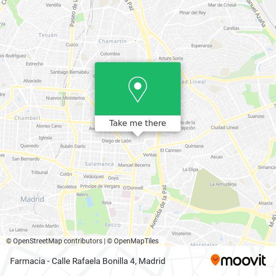mapa Farmacia - Calle Rafaela Bonilla 4