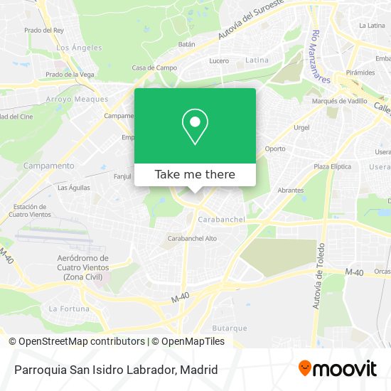 mapa Parroquia San Isidro Labrador