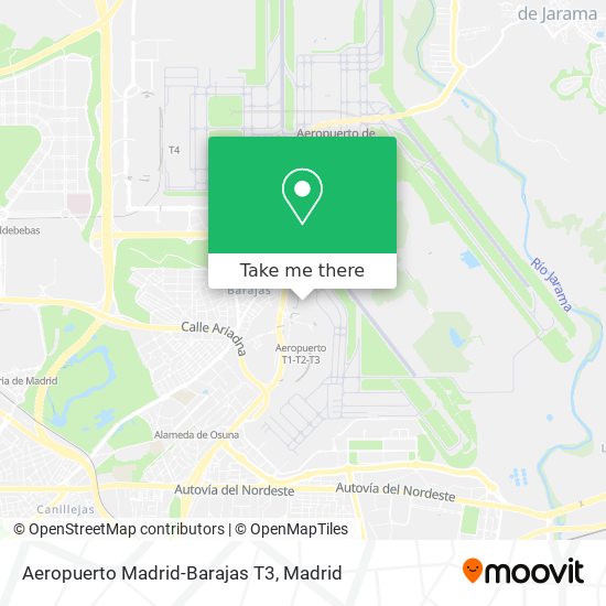 Aeropuerto Madrid-Barajas T3 map
