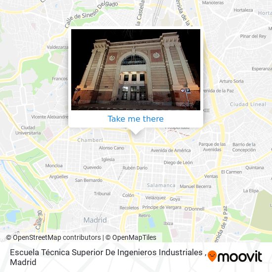mapa Escuela Técnica Superior De Ingenieros Industriales