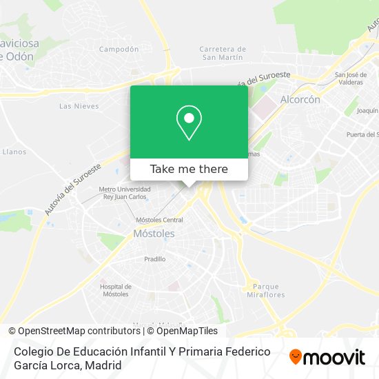 Colegio De Educación Infantil Y Primaria Federico García Lorca map