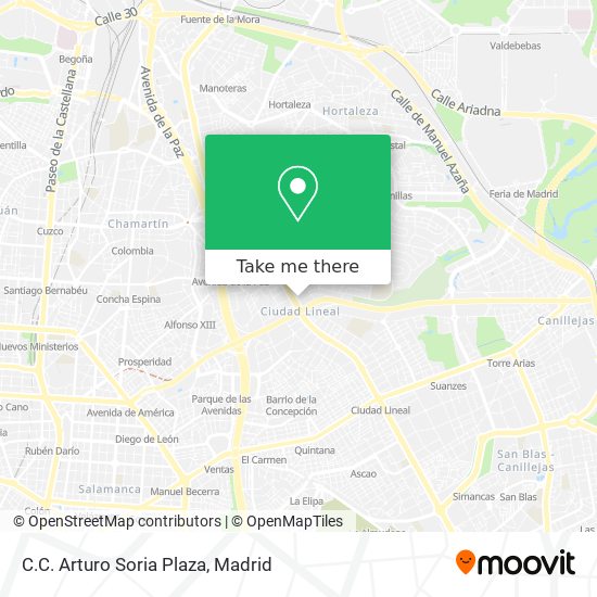 mapa C.C. Arturo Soria Plaza