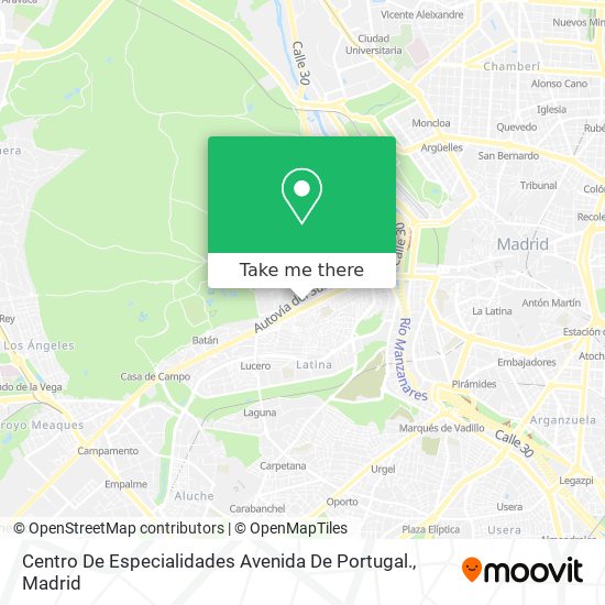 Centro De Especialidades Avenida De Portugal. map