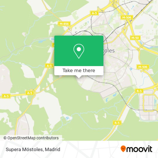 Supera Móstoles map