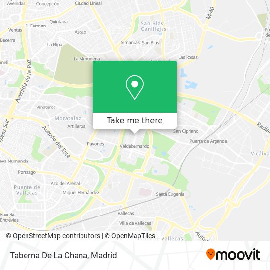 mapa Taberna De La Chana