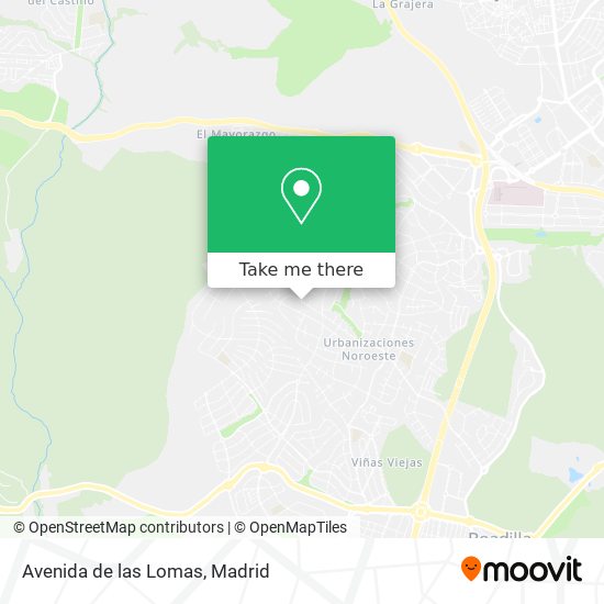 Avenida de las Lomas map