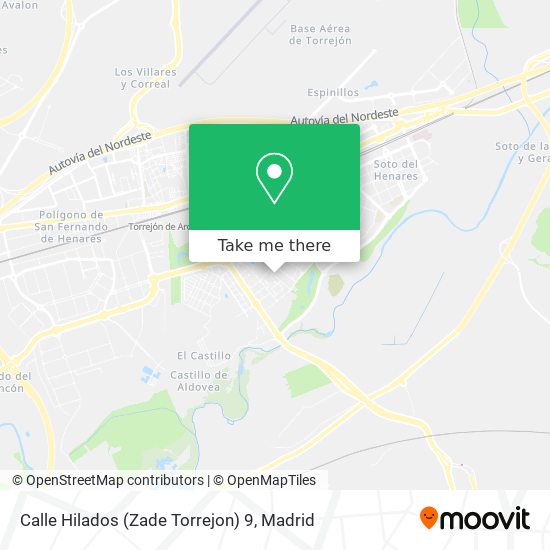 mapa Calle Hilados (Zade Torrejon) 9