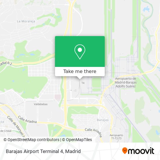 mapa Barajas Airport Terminal 4