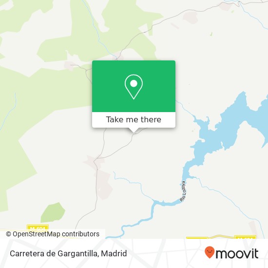 Carretera de Gargantilla map