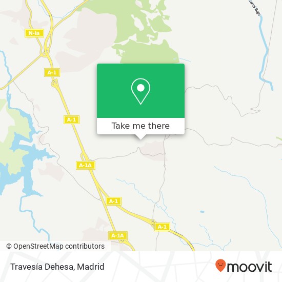 Travesía Dehesa map