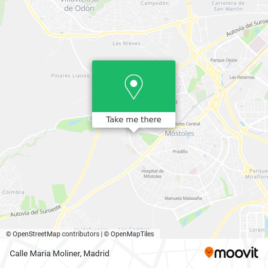 mapa Calle Maria Moliner