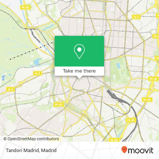 mapa Tandori Madrid