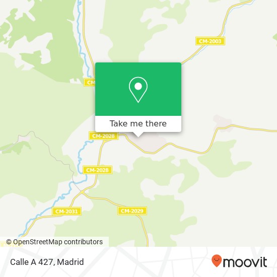 Calle A 427 map