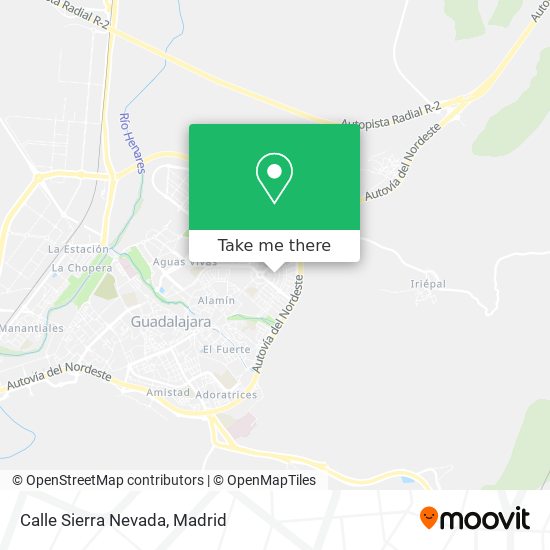Calle Sierra Nevada map
