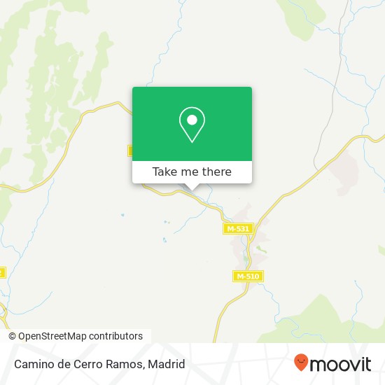 Camino de Cerro Ramos map