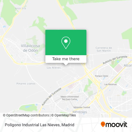 Polígono Industrial Las Nieves map