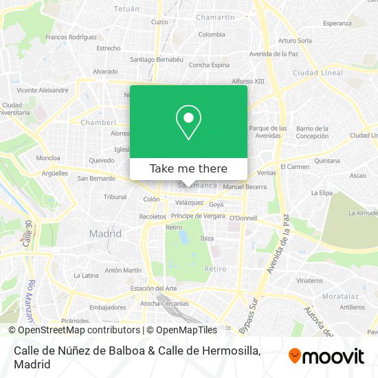 Calle de Núñez de Balboa & Calle de Hermosilla map