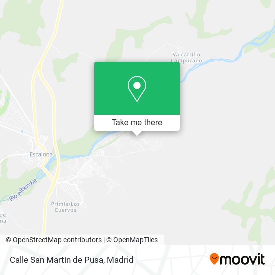 Calle San Martín de Pusa map