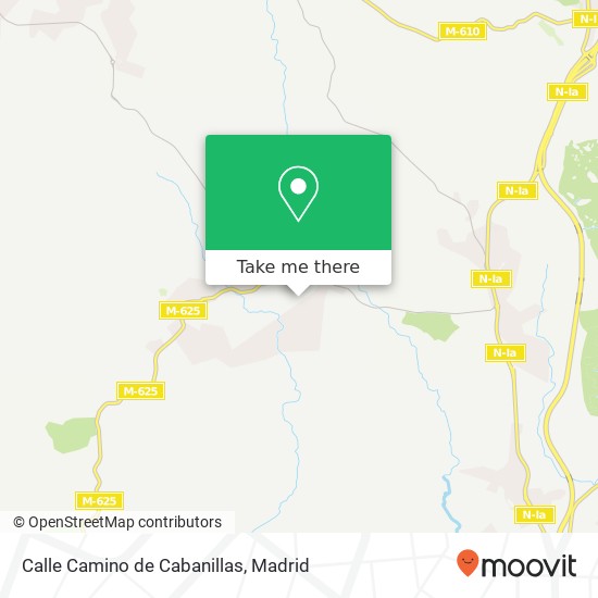 mapa Calle Camino de Cabanillas