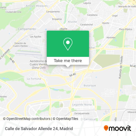 mapa Calle de Salvador Allende 24