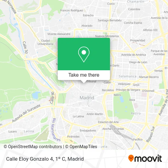 Calle Eloy Gonzalo 4, 1º C map