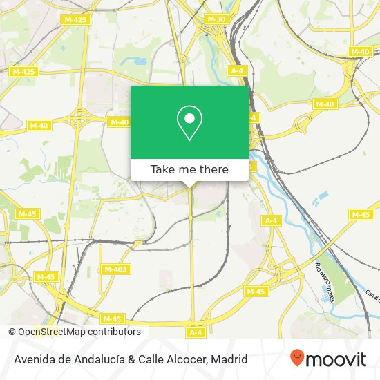 Avenida de Andalucía & Calle Alcocer map