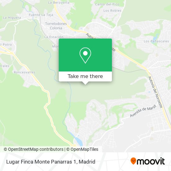 Lugar Finca Monte Panarras 1 map