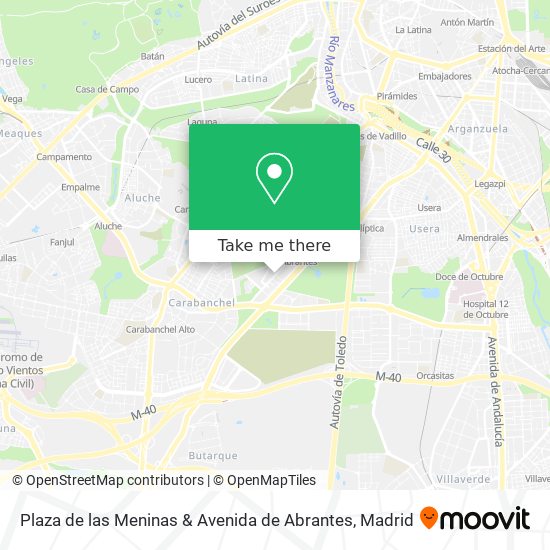 mapa Plaza de las Meninas & Avenida de Abrantes