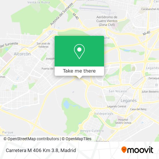 Carretera M 406 Km 3.8 map