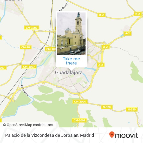 Palacio de la Vizcondesa de Jorbalán map