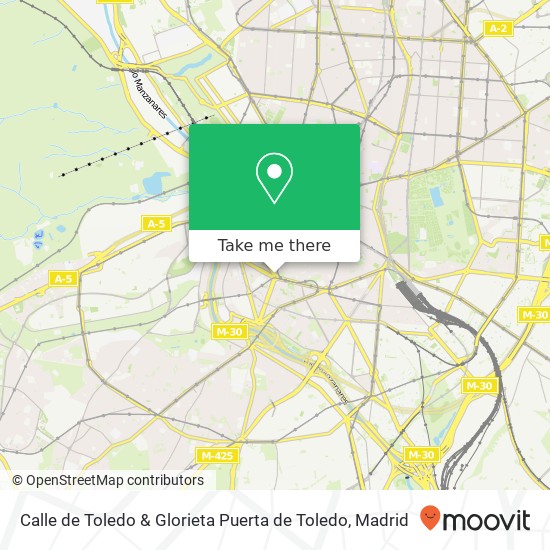mapa Calle de Toledo & Glorieta Puerta de Toledo