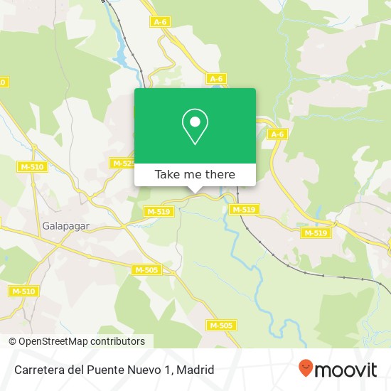 mapa Carretera del Puente Nuevo 1