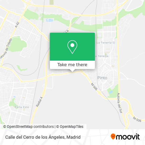 Calle del Cerro de los Ángeles map