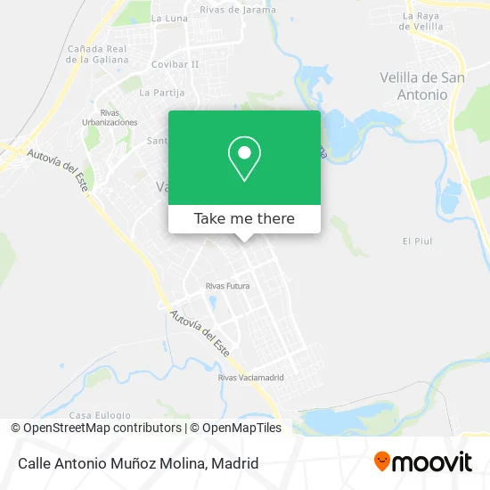Cabeza De Carrera Spain Map How To Get To Calle Antonio Muñoz Molina In Rivas-Vaciamadrid By Bus, Metro  Or Train?