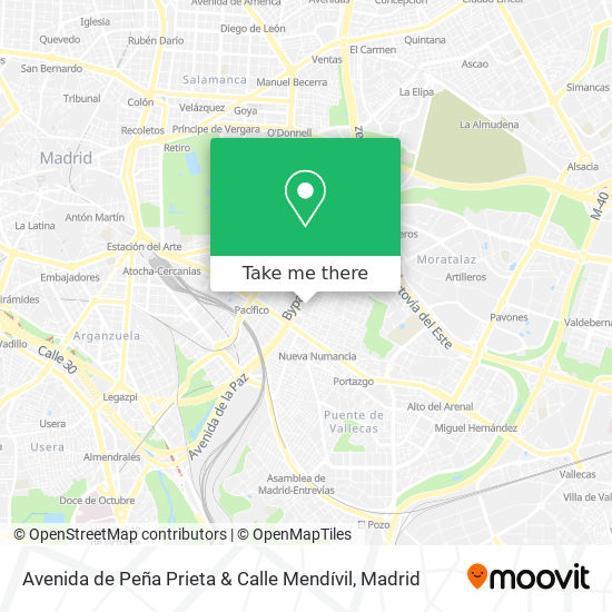 Avenida de Peña Prieta & Calle Mendívil map