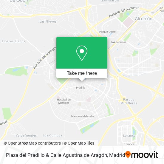 Plaza del Pradillo & Calle Agustina de Aragón map