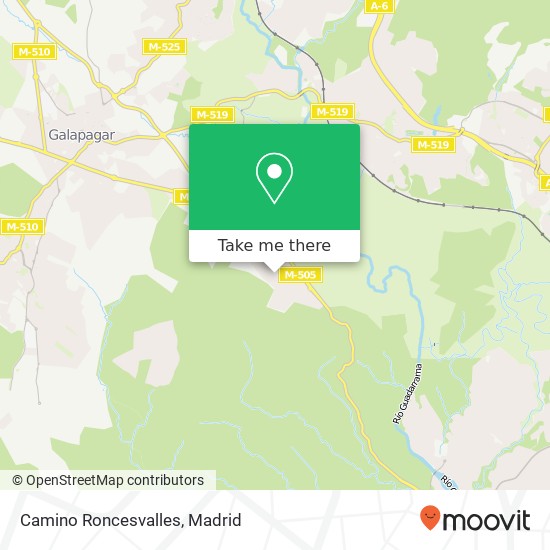 Camino Roncesvalles map