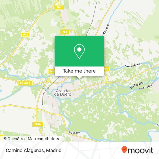 Camino Alagunas map