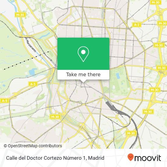 Calle del Doctor Cortezo Número 1 map