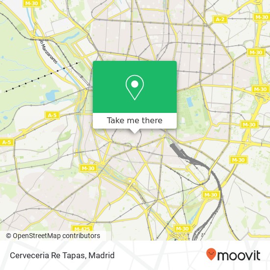 mapa Cerveceria Re Tapas