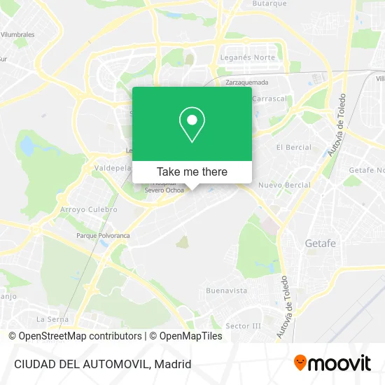 CIUDAD DEL AUTOMOVIL map