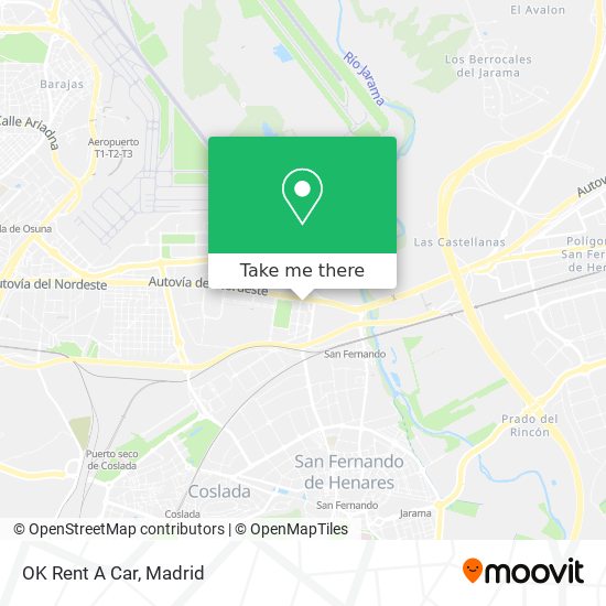 mapa OK Rent A Car