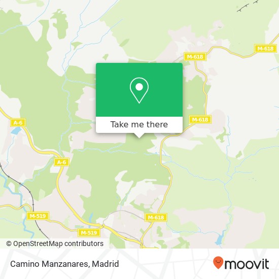 mapa Camino Manzanares