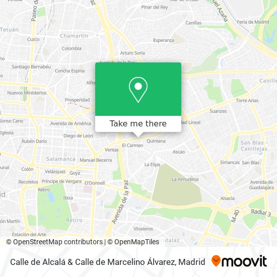 Calle de Alcalá & Calle de Marcelino Álvarez map