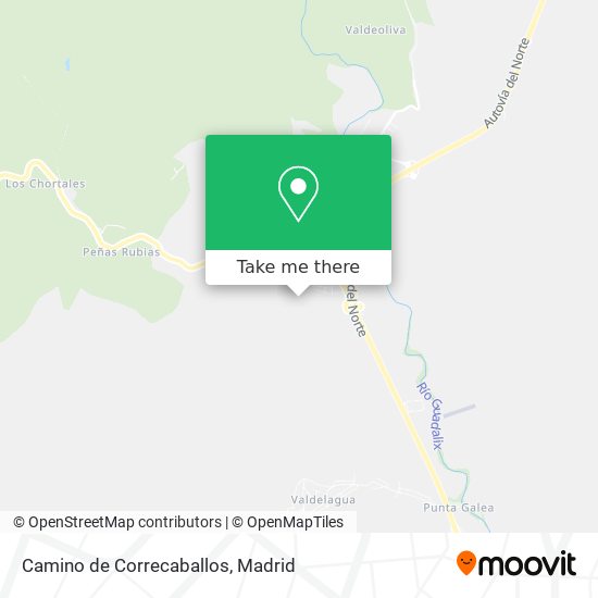 mapa Camino de Correcaballos